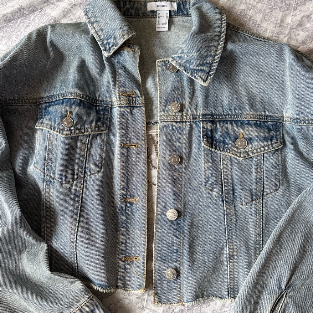 Forever 21 Light Blue Jean Jacket